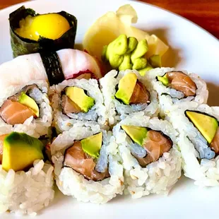 sushi, food, sashimi, sushi and sashimi