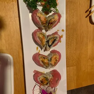 Sweetheart roll. The crunch made it extra phenomenal