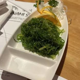 Seaweed Salad Boat