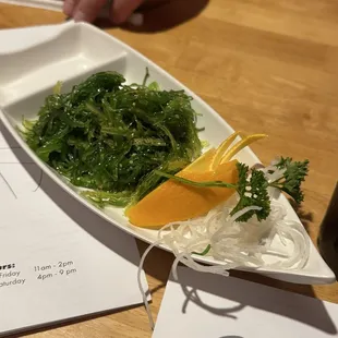 Seaweed Salad Appetizer - so beautifully displayed