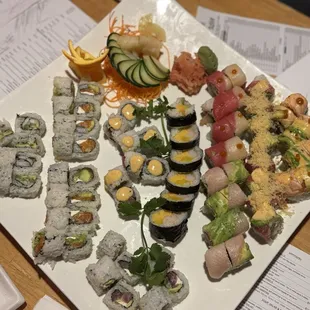 Our platter of rolls