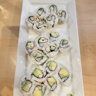 California Roll and Charleston Roll