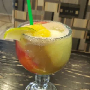Skip the multi color margarita because all the flavors gets lost in the glass