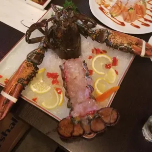 Live Lobster Sashimi!!!! Yummmy!!!