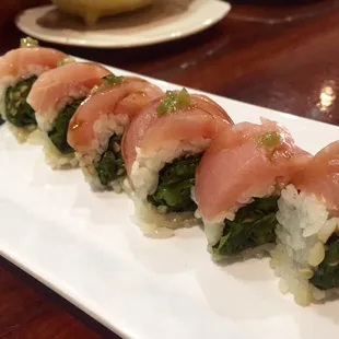 Kirala roll was so good. David, the chef's, suggestion if you LOVE shishito peppers