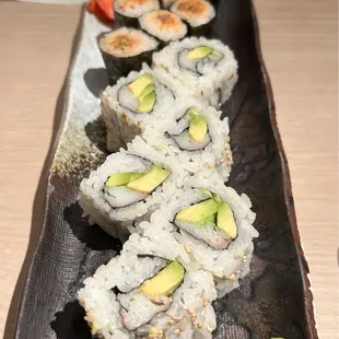 California Roll &amp; Spicy Tuna Roll