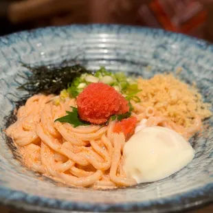 Cold Kamatama Mentaiko Cavier Udon