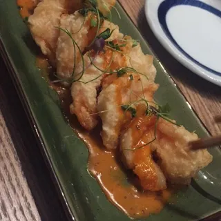 Creamy Spicy Shrimp Tempura
