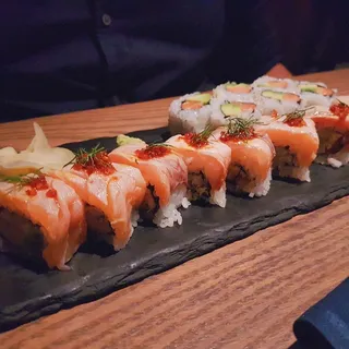 Seared Salmon Blue Crab Roll
