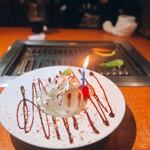 Sherbet: Lychee / complimentary, usually $2.50