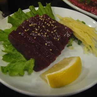 Raw Liver Sashimi