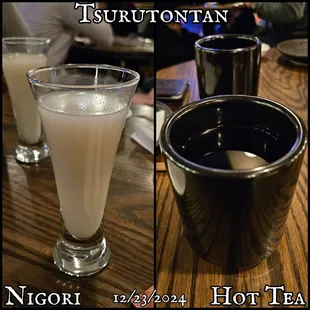 They had Nigori while Mom and I had hot tea.