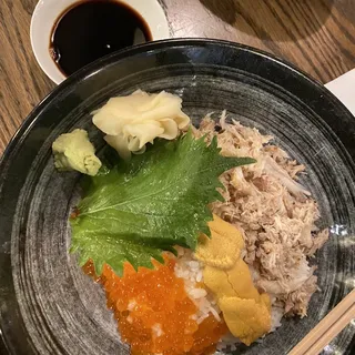 Uni Ikura Crab Donburi
