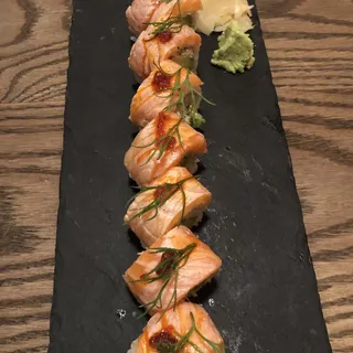 Seared Salmon Blue Crab Roll