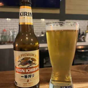 Nice smooth beer from Yokohama (the owner's hometown)