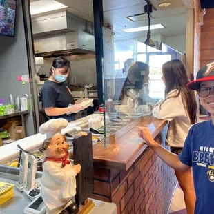 interior, sushi and sashimi