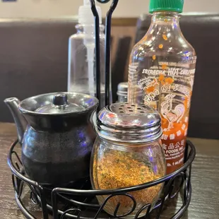 a jar of mustard and a pair of scissors