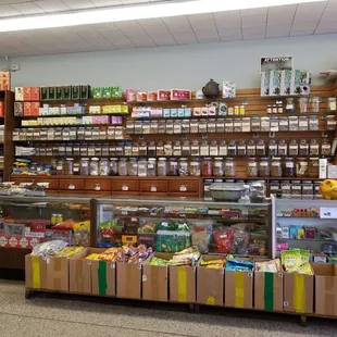 Traditional Chinese medicine and herbs section