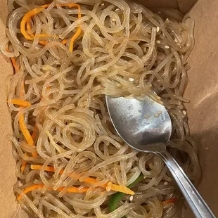 Japchae noodles