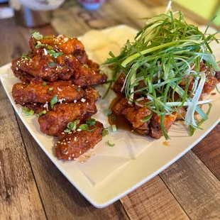 4. Soy Sauce and Garlic Chicken Combo &amp; 5. Green Onion Chicken Wings