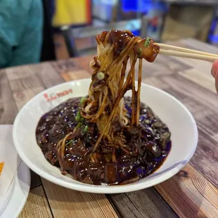 Jja Jang Myun (Korean Black Bean Sauce Noodles)