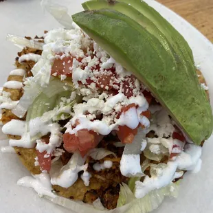 Chicken Tinga Tostada