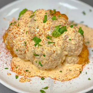 The Fried Cauliflower with House Sauce