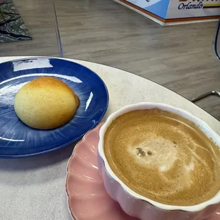 Pan de bono and cafe con leche aka latte