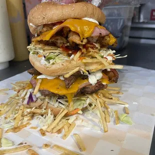 Hamburguesa doble mixta