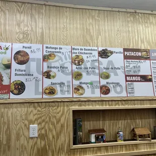 Menu...depending on when you get there I guess.