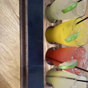 Flight of margaritas, $12.99