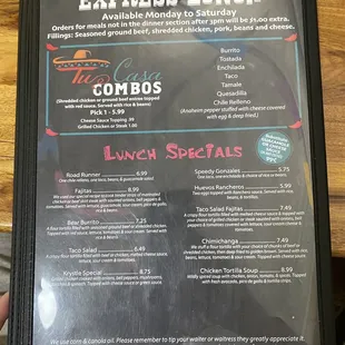 menu, sandwiches