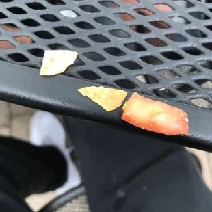 The size of the chips