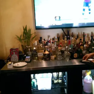 The restaurant floor bar.