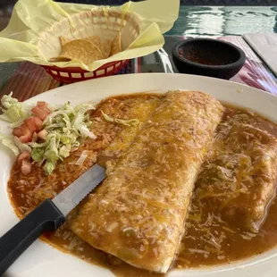 #1 releno , enchilada, burrito