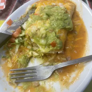 Grilled chicken supreme burrito