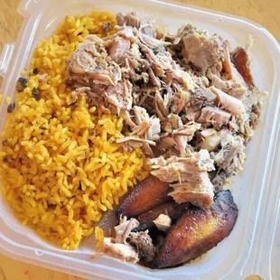 a meal in a plastic container