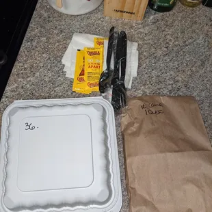 Breakfast &amp; Empanadas to-go Tres Golpes, Empanada de Queso, &amp; Empanada de Carne