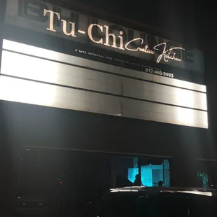 the front of the restaurant