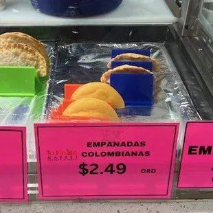 3 empanada options
