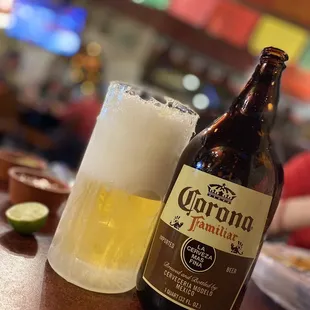 corona familiar W/ lime wash mug