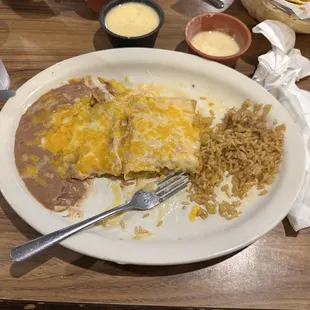 Cheese enchiladas
