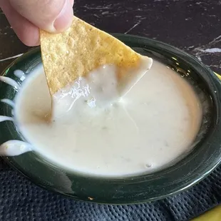 Queso and chips
