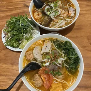 Canh Bún and Bún Mắm. Delicious