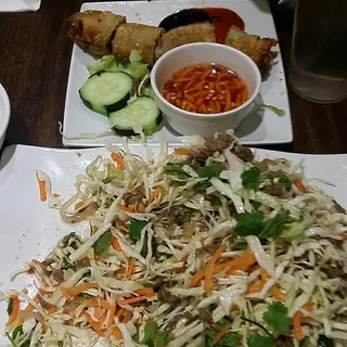 36. Lemon Beef Salad, Contains raw beef.