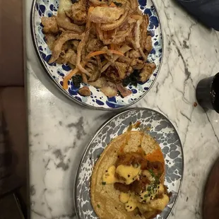 Chicken Banh Mi Taco Crispy Shrimp Taco