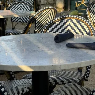 Dirty table reset for the next guests.