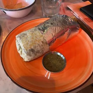 Vegan Eggplant Soyrizo Burrito