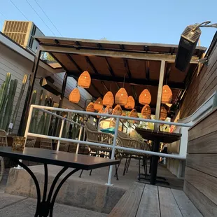 Outdoor dining space