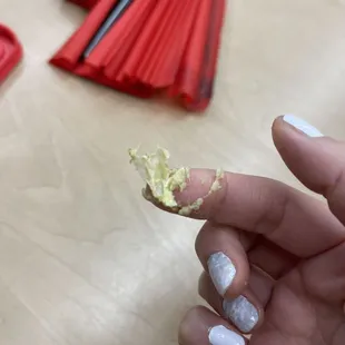 who knows where this plastic came from, but it was inside